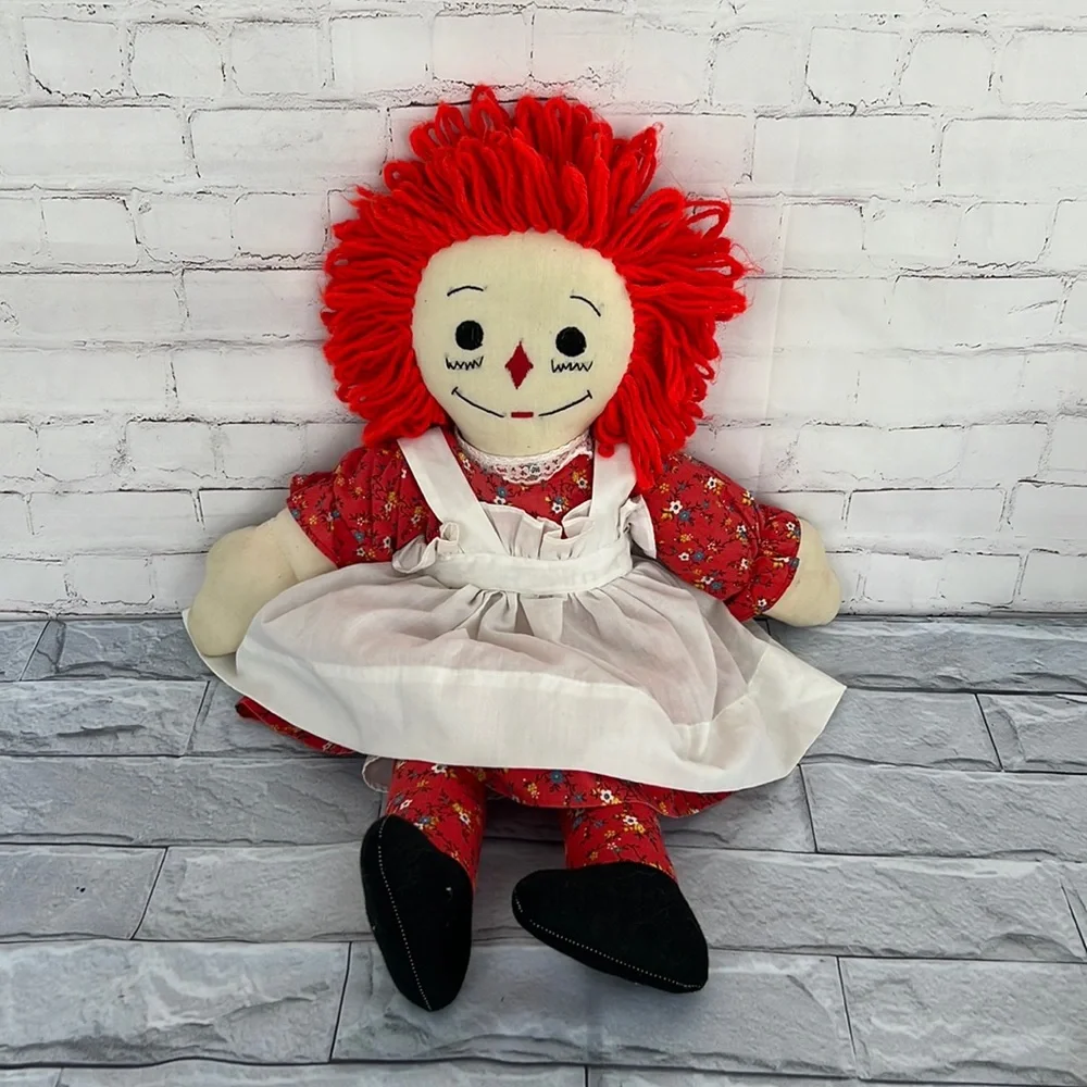 Vintage | Toys | Raggedy Ann Doll Red Dress With A White Apron And Yarn Hair | Poshmark Vintage | Toys | Raggedy Ann Doll Red Dress With A White Apron And Yarn Hair | Poshmark
